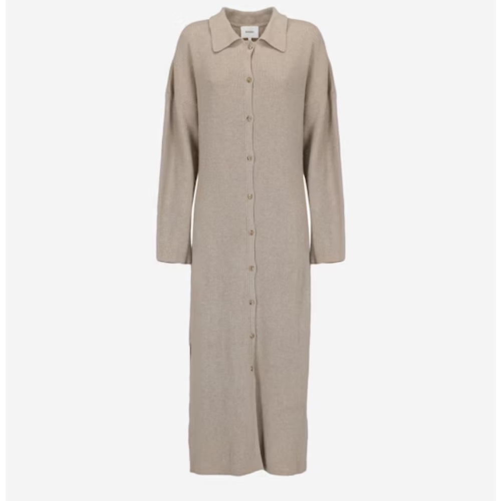Nanushka Merino Wool Cashmere Blend Button Down Cardigan Sweater Dress Medium